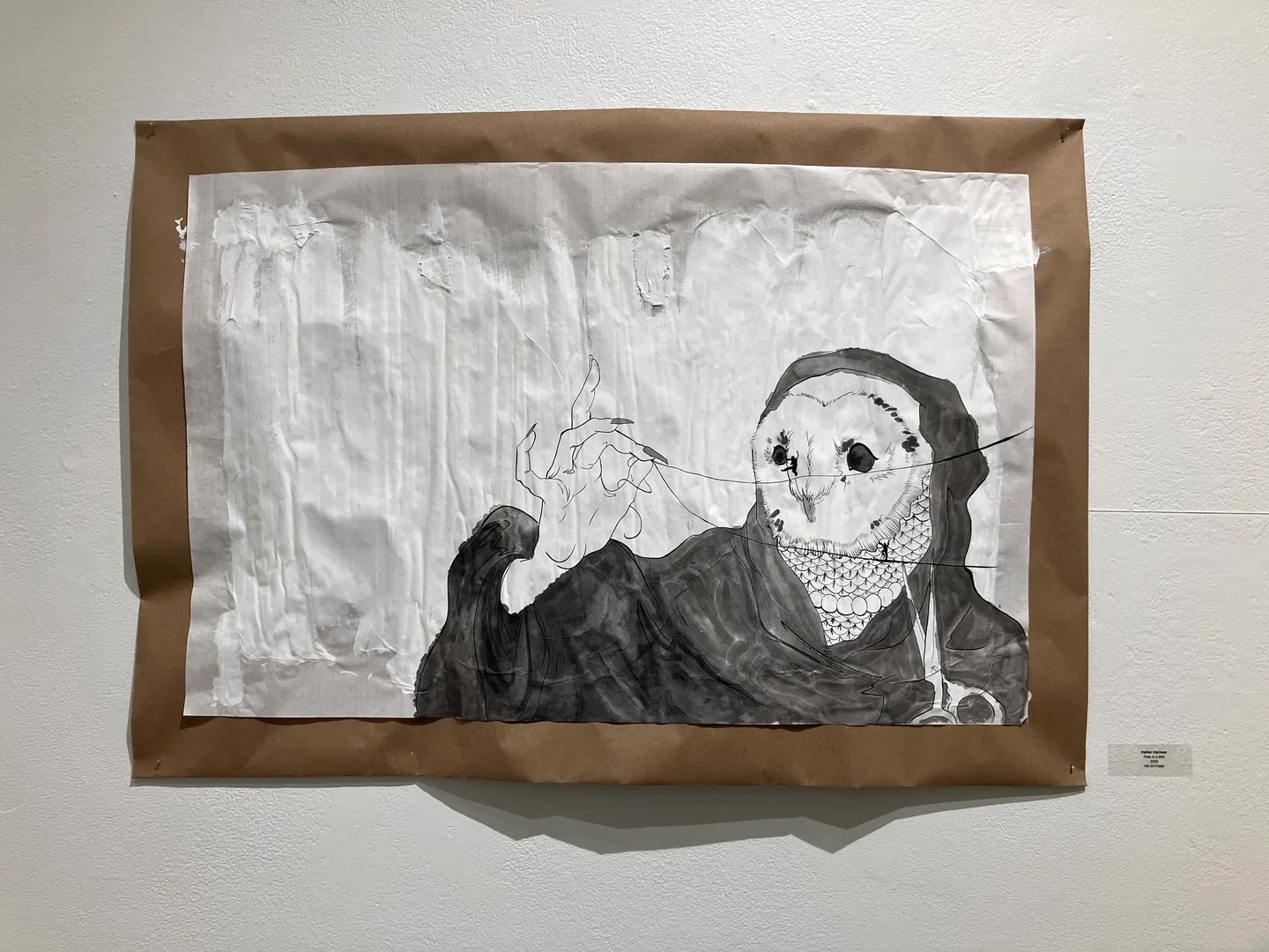 Fate is a Bird (2025) — ink on paper