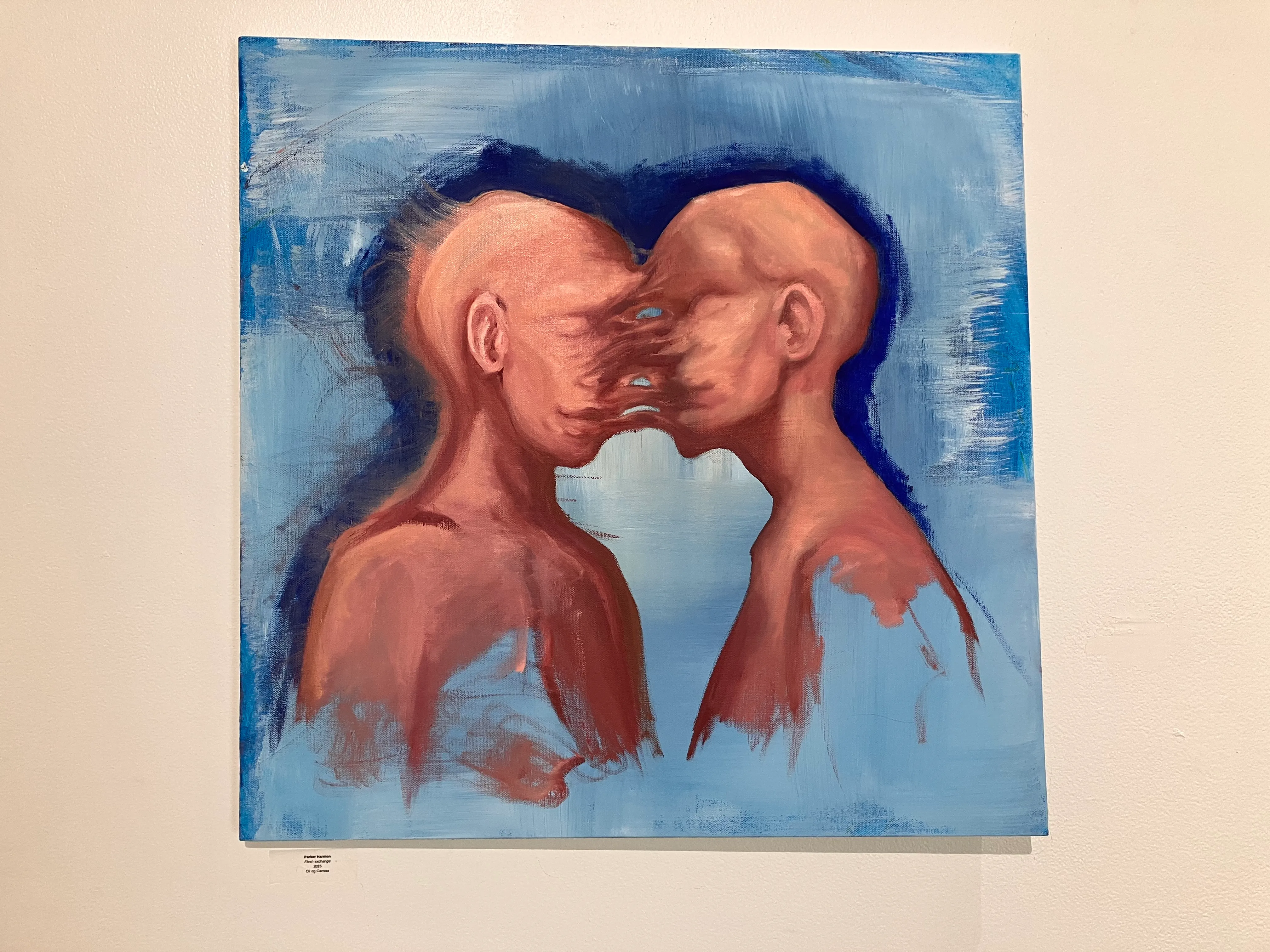 <em>Flesh Exchange</em> (2025)<br>Oil on canvas