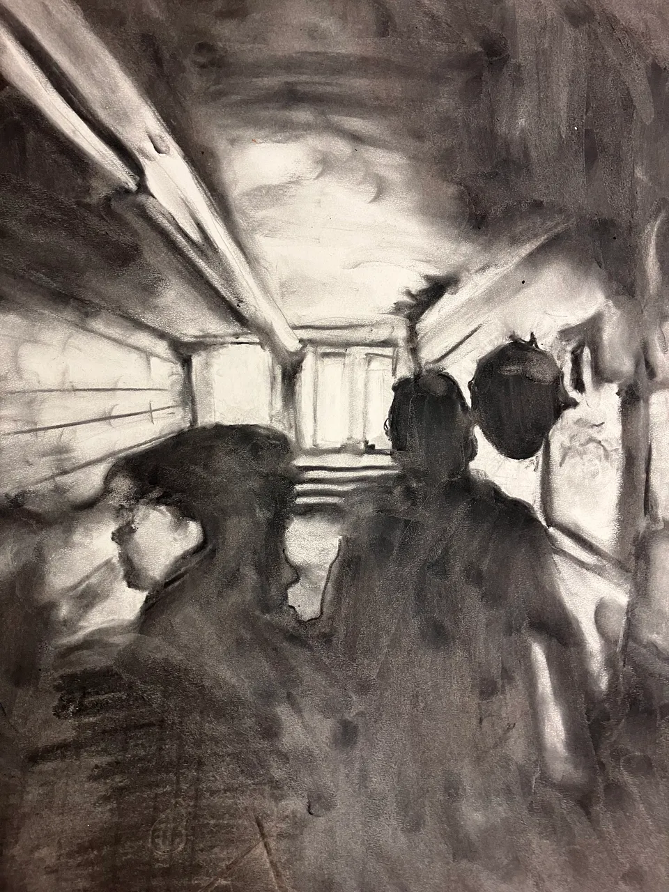 Summer Haze p.2 (2023) — charcoal on paper