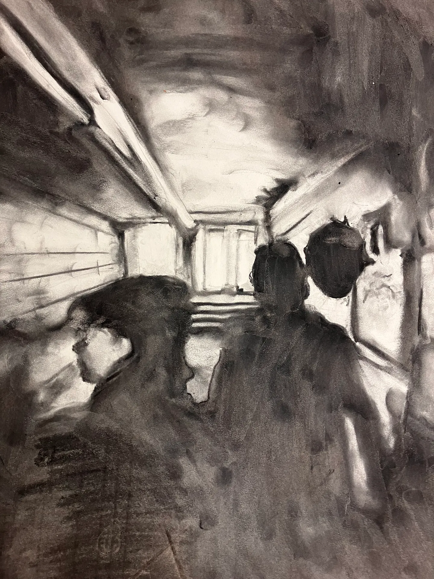 Summer Haze p.2 (2023) — charcoal on paper