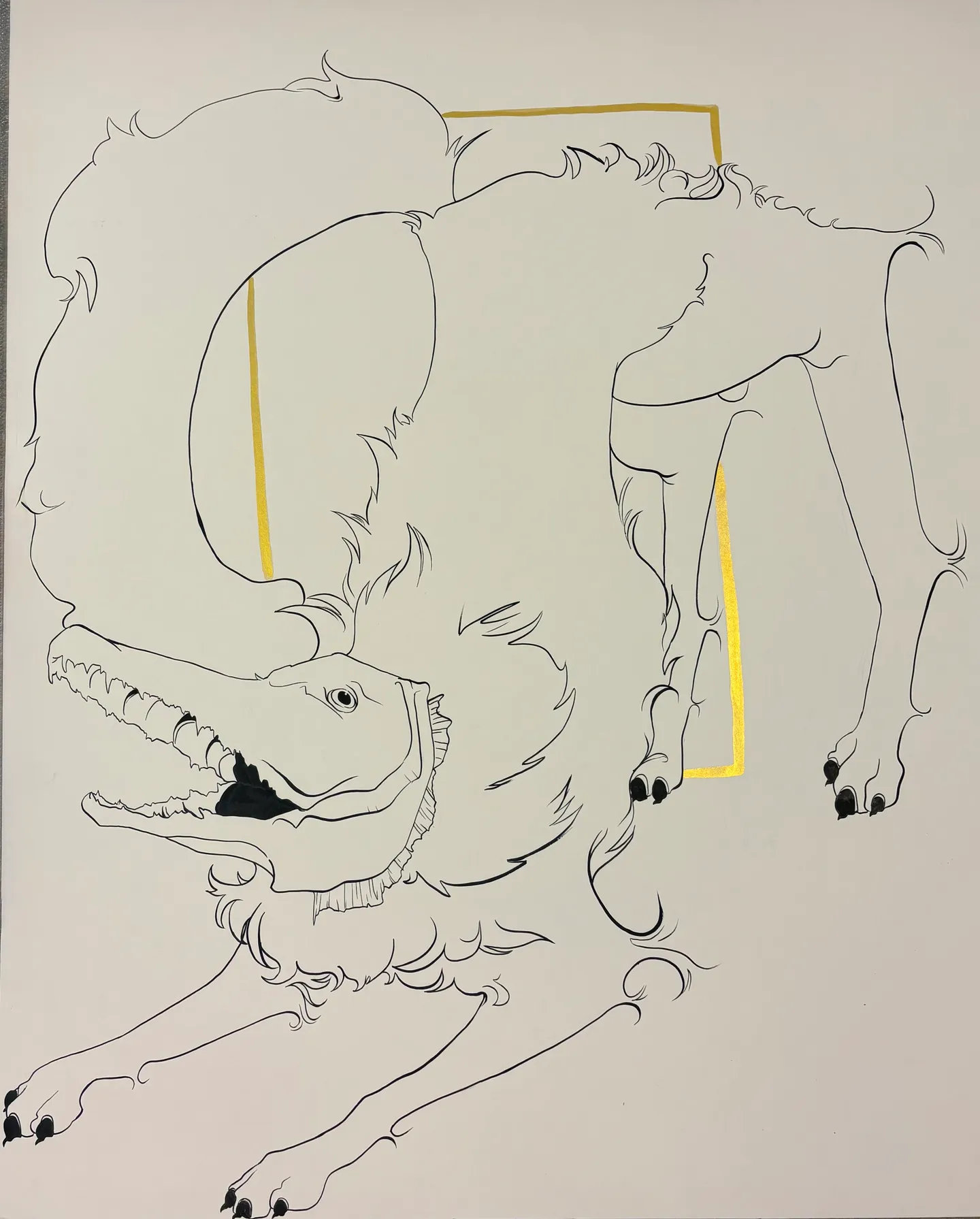 Play (2025) — ink on paper