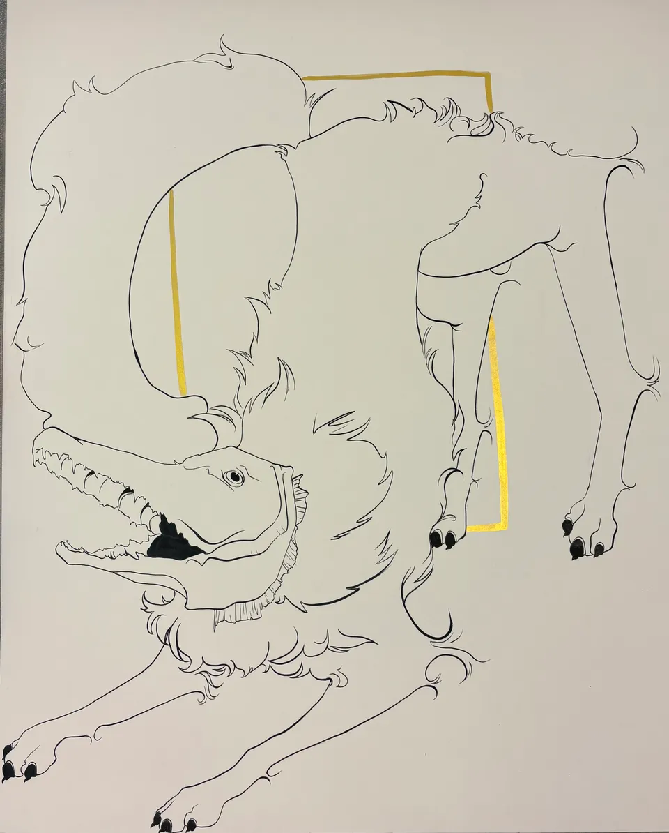 Play (2025) — ink on paper