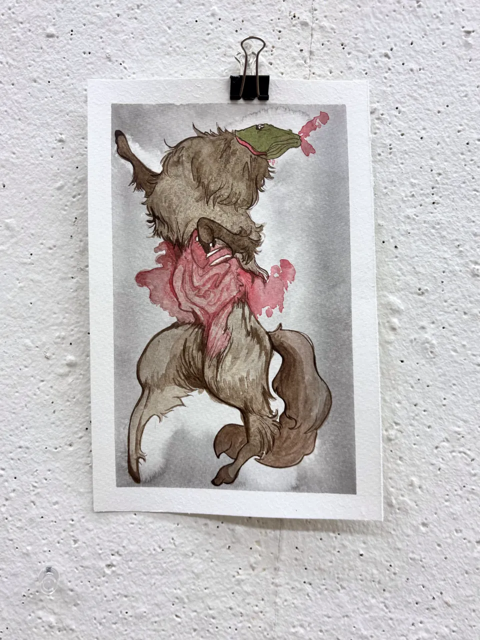 Splattering (2025) — watercolor on paper